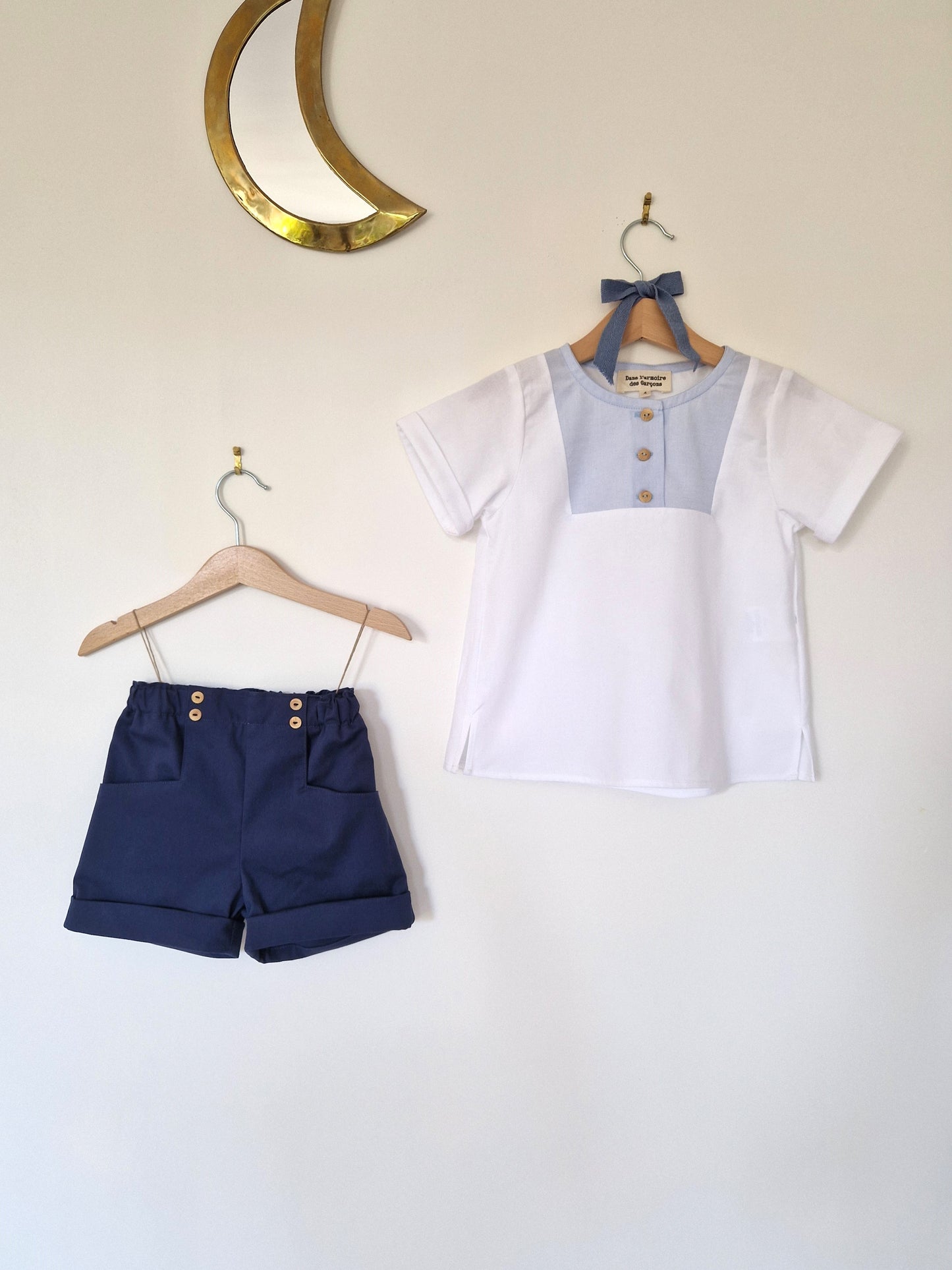 Short Louison en gabardine stretch