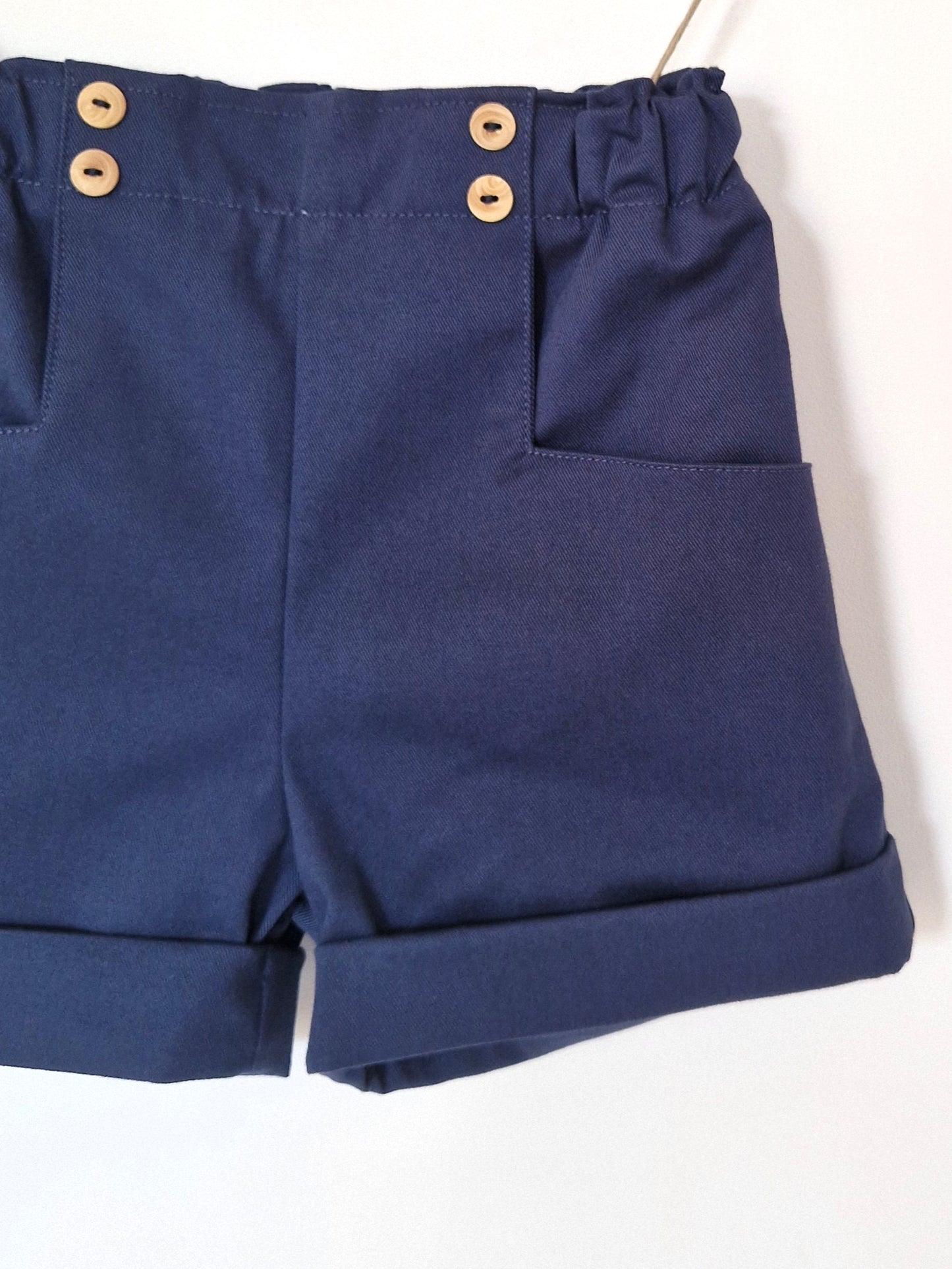Short Louison en gabardine stretch