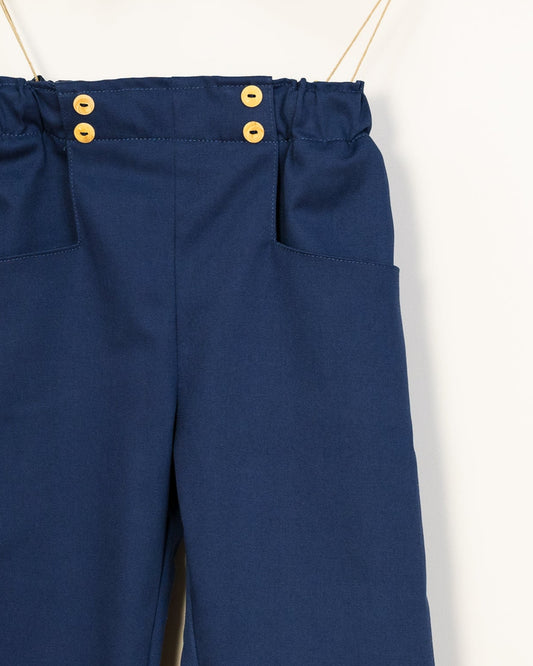 Pantalon Lou en gabardine stretch